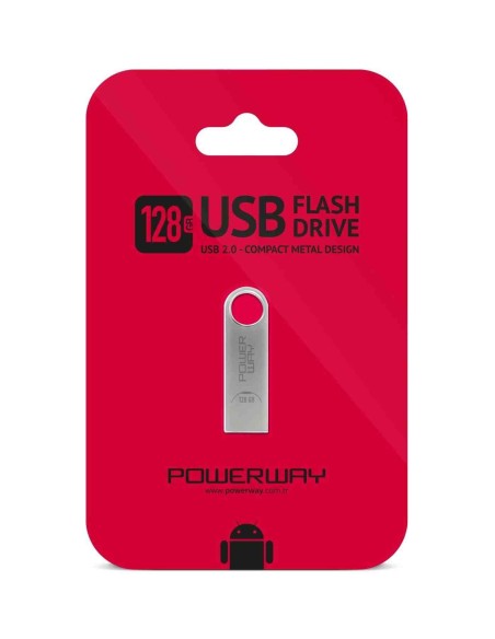 POWERWAY USB2.0 FLASH DRIVE 128 GB